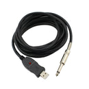6.5Mm Professional USB Guitar Cable For PC Instrument Recording