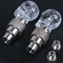 2X Wheel Tire Valve Cap LED luminous Light Lamp for Motorcycle Bicycle Bike