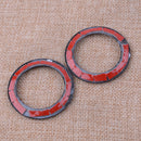 Carbon Fiber Style Door Stereo Speaker Trim Ring Fit For Grand Cherokee 2011-18