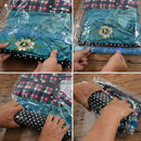 8Pc Hand Rolling Compression Vacuum Bag Border Foldable Compressed Home Clo
