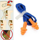 10Pcs Soft Silicone Corded Ear Plugs Reusable Hearing Great Protection Earp D9C4