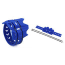 Motorcycle Exhaust Muffler Silencer Protector Guard 38.8x4.5x11cm Blue Molden