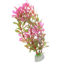 18cm Artificial Plastic Plant Aquarium Decoration - Fuschia P2S4