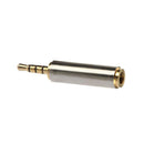 5x 3.5mm Female Stereo to 2.5mm Male Headphones Headset Adapter Converter