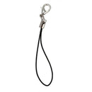15 Pcs Black Coil Strap Lobster Clasp Mobile Phone Key String