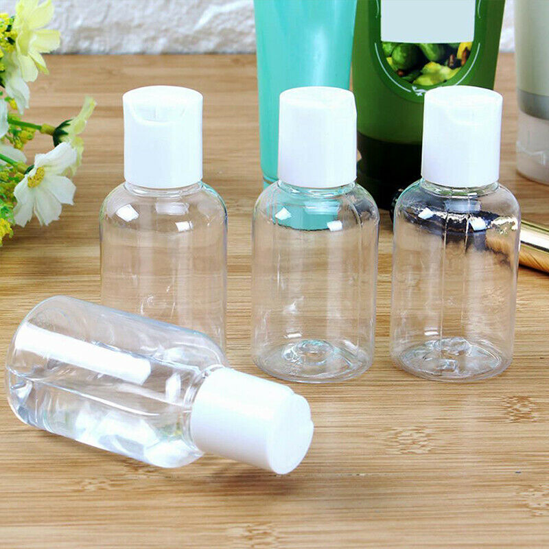 5pc 50ML Plastic Travel Empty Makeup Toiletries Liquid Containers Travel Bottles