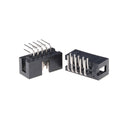 10PCS DC3-10P 2.54mm 2x5 Pin Right Angle Male Shrouded header IDC Socket SEAU