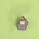 Hedgehog Pin Brooch Cartoon Cute Clothes Jacket Backpack Badges (Style 1)  A