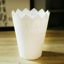 Metal cutting Plant vase Makeup pen pot brush holder Tidy desk organizer St