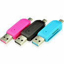 New Micro USB 2.0 OTG Adapter SD T-Flash Memory Card Reader For Smart Phone PC