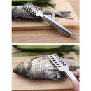 Stainless Steel Fish Scale Remover Cleaner Scaler Scraper Peeler Kitchen JR