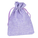 Lot of 10pcs Jewelry Bag Gift bag Sliding cord burlap bag-Purple N6L6