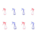 Set of 8 Plastic 0.25L Misting Spray Bottle for Haircut Salon Skin Care