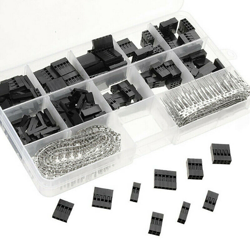 610PCS 2.54mm Crimp Pin Connector Header Jumper Wire Terminal Kis  Nw