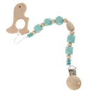 Baby Kids Color Wooden Children'S Cartoon Nipple Holder  Green Hippocampus