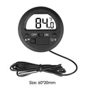 Round Electronic Digital Thermometer Hygrometer Fridge Freezer Tester Probe