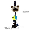Cotton Ropes Tennis Ball Plush Dog Toys Pet Playing Bear Interactive Chew S U4J2