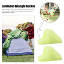 10pcs Outdoor Camping Luminous Rope Tent Anti-slip Adjustable Safety Buckle