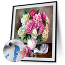 Painting By Numbers Kit DIY Fresh Flower Canvas Oil Art Picture Home Decor