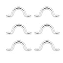 Pack of 6 Stainless Steel Boat Top PAD Eye, Eye Straps, Tie Down, Kayak Deck