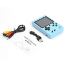 500 Games Pocket Game Console Adults Kids Handheld Gaming Player (Blue)