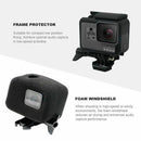 Protective Frame Case + Windshield Cover For Gopro-Hero 7/6/5/Hero Hd, Hous N5M6