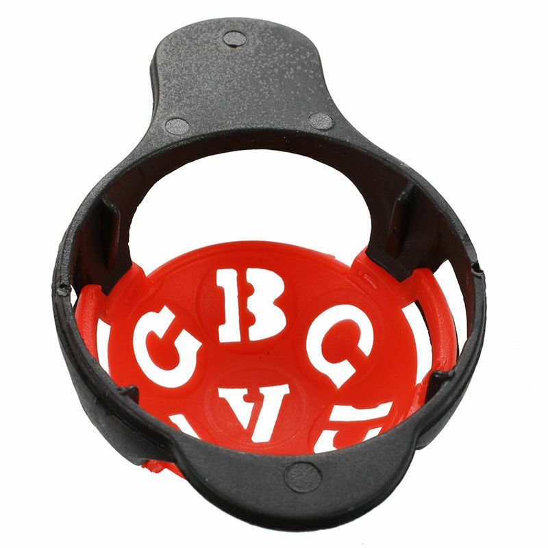 1 x Golf Ball Marker Base with Different Templates - Red and Black
