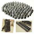 100 x 10mm Black Metal Stud Rivet Spikes Leathercraft Clothes Accessory DIY NEW