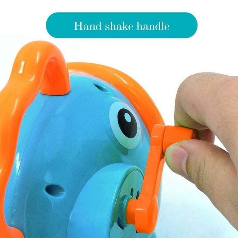 Cartoon Cute Fun Fish Automatic Bubble Machine Manual Blower Maker for Kids