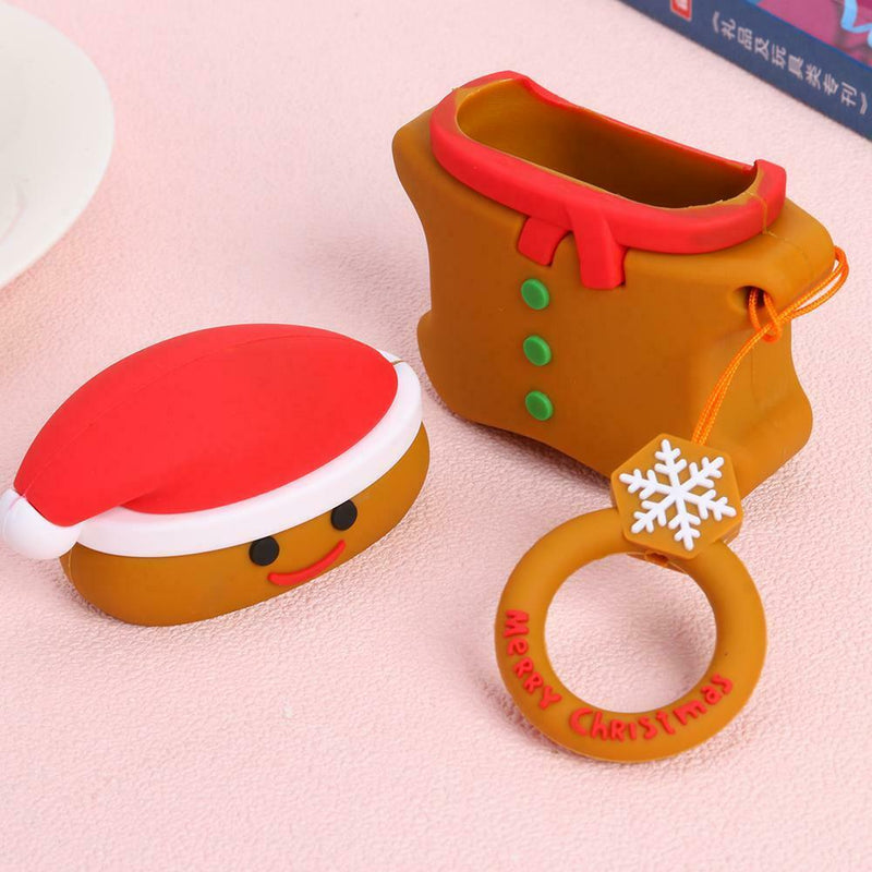 Christmas Deer Silicone Case Earbuds Scratch-resistant Container Box for AirPods