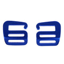 2 Pcs G Hook Webbing Buckle Quick Release for Backpack Strap Belt Blue