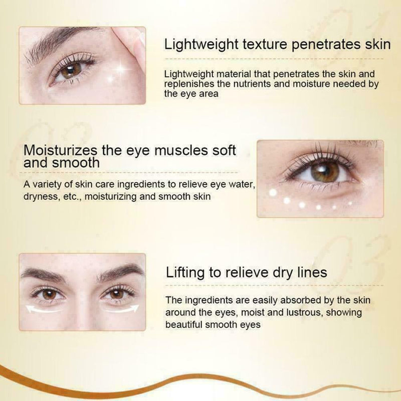 80 pieces remove fine lines dark eyes nourishing lightening For eyes snail B5M7