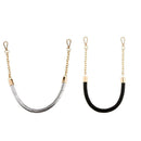 2pc PU Leather Braided Handbag Shoulder Bag Strap Chain Handle 60cm