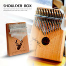 17 Keys Spruce Thumb Piano Mbira Reindeer Kalimba with Tuning Hammer Stickers