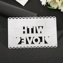 Cutting Dies Embossing Decorative Mold Letters Scrapbook Template (GG0319) A