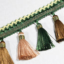 1 Yard Sewing Tassel Fringe Trim Stage Costume Clothing Accessories Green