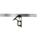 12'' Combination Square Heavy Duty Stainless Steel Protractor Square Ruler