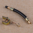 2pcs Tyre Valve Extension Adaptor Truck Bus Car Tire Stem Extender & 2pcs Clamp
