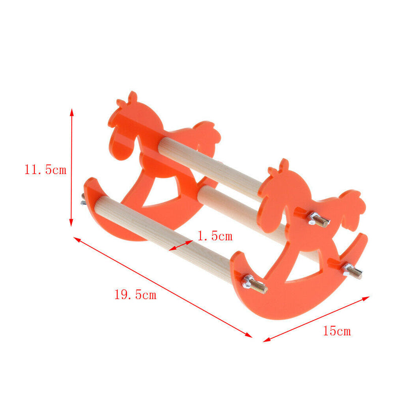 Parrot Bite Toys Swing Plastic Hobbyhorse Stand Bars Rocking Chair Platform