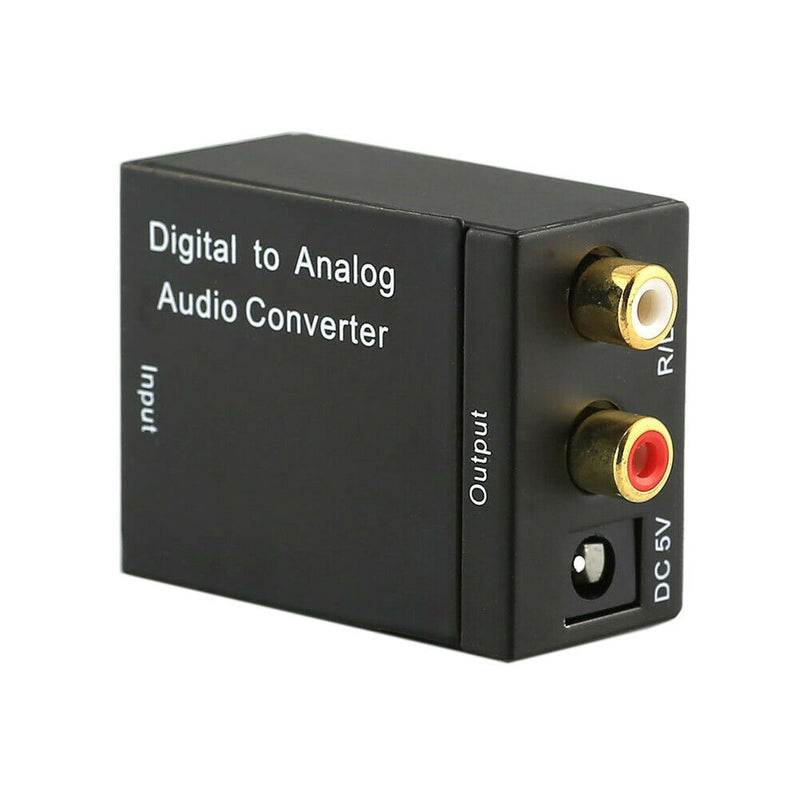 Digital Optical Coaxial Toslink to Analog RCA L/R Audio Converter Adapter Cables