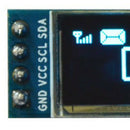 0.91" IIC I2C SPI128x32 White OLED LCD Display Module