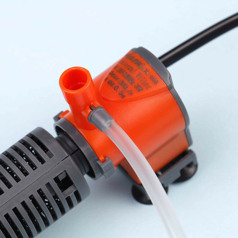 Mini 3in1 Multi-function Aquarium Purifier Water Quality Tank Filter Air Pump OZ