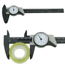1pc 6inch 150mm New Dial Caliper Plastic Vernier Caliper 4 Way Gauge Micrometer