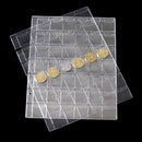 5 Pages 42 Pockets Plastic Coin Holders Storage Collection Money Album Case