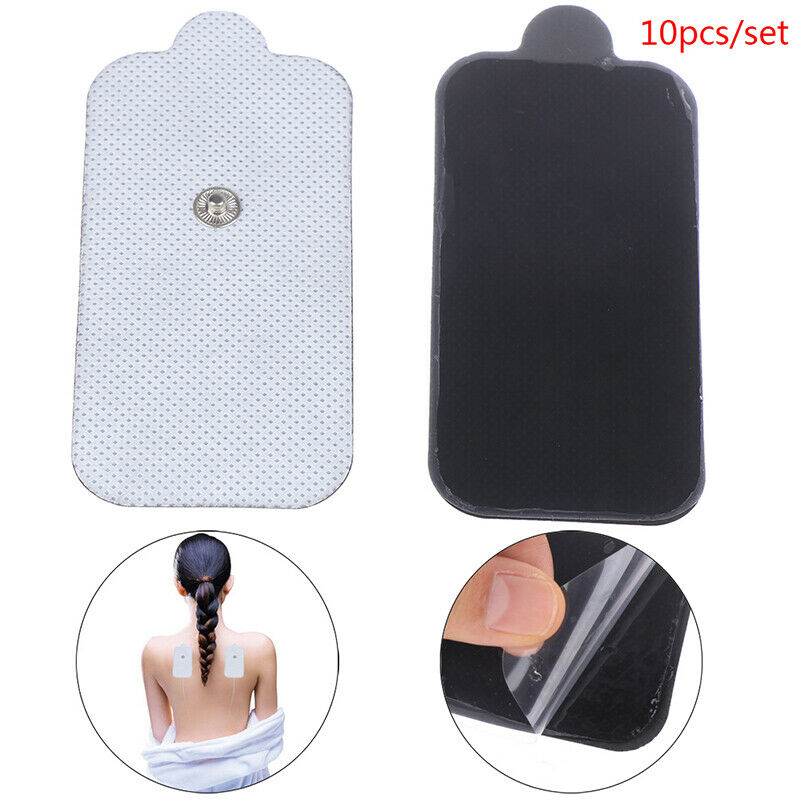 10pcs 5*9cm Silicone Gel Button Electrode Pads Tens Electrodes Digital Massa 3C