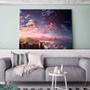 Diamond Painting Clouds Over Mountains DIY Full Round Wall Picture 40x30cm