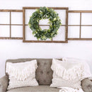 Round Natural Door Wreath Home Wall Green Leaf Garland Decors Romantic