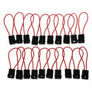 30A Wire In-line Fuse Holder Block Black Red for Car Boat Truck 20pcs M2A6