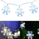 8 Modes LED String Lights Snowflake Night Light Home Xmas Fairy Lamps (A) A