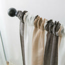 Window Sheer Curtains Rod Pocket Faux Linen Voile Curtains ~Color_6